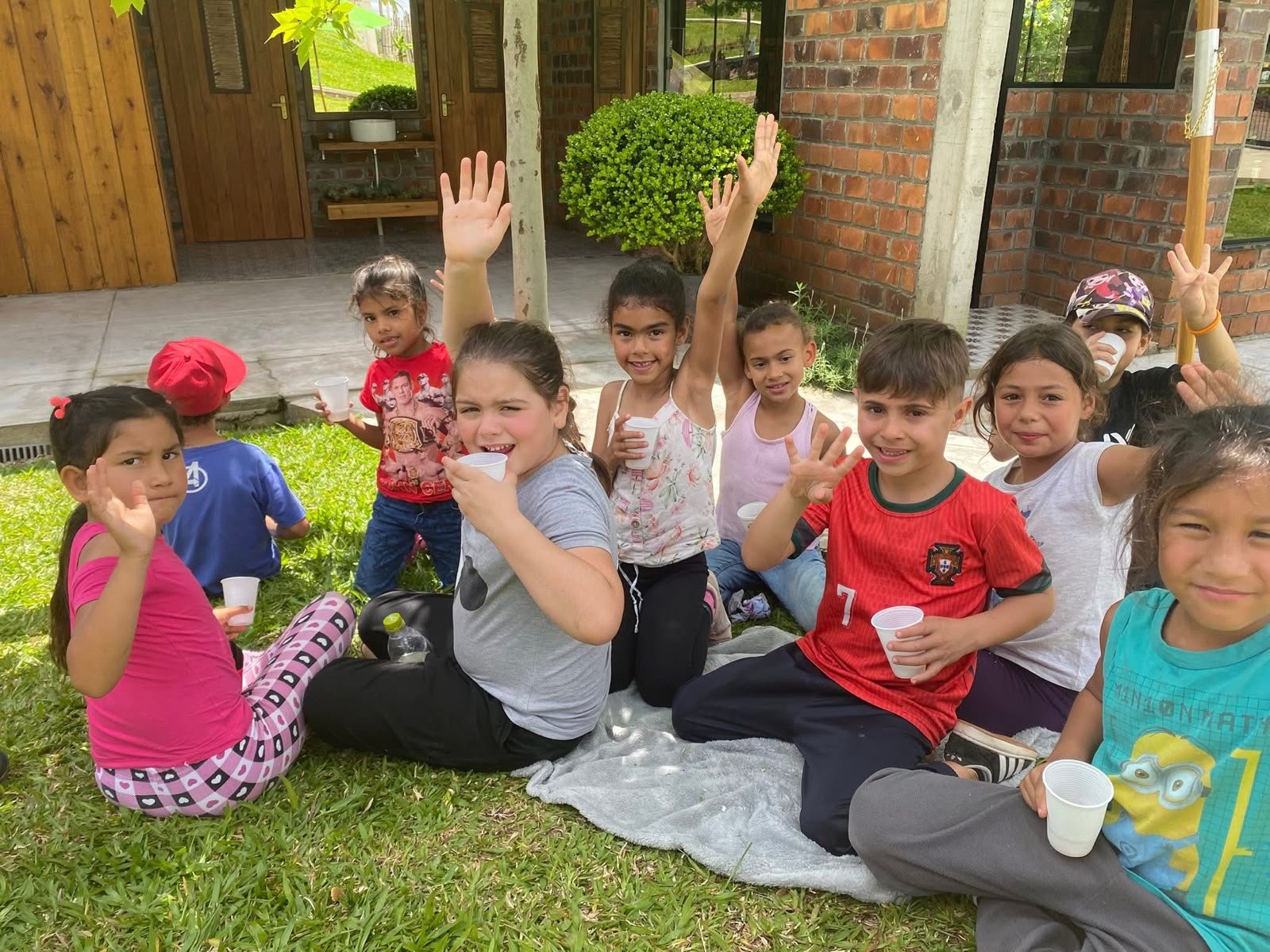 Oficina para crianças na Casa Angelina